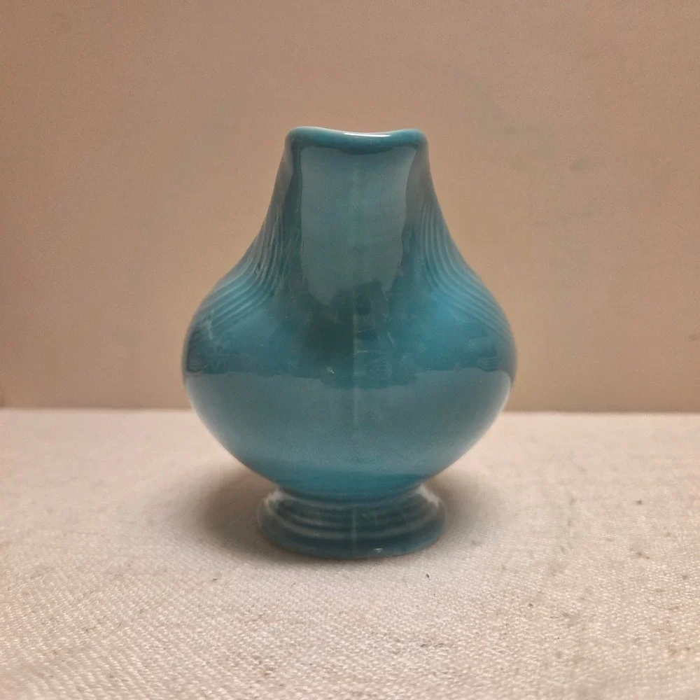 Fiesta Homer Laughlin Turquoise Gravy Boat Ceramic Turquoise Made in USA